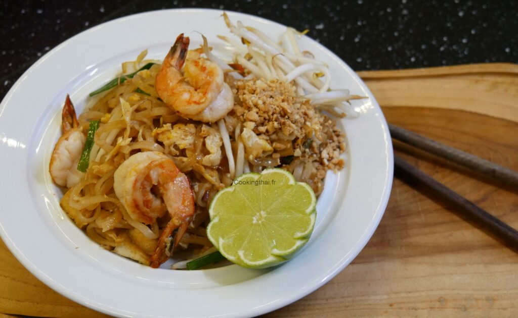 pad thai a la crevette